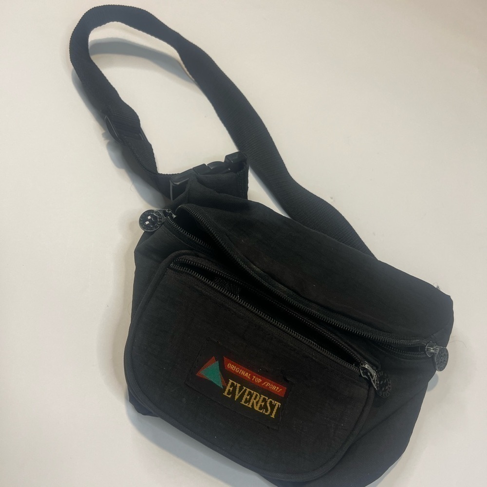 Vtg Everest Fanny Pack Belt Bag 90’s 80’s Vintage Black